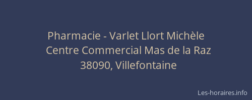Pharmacie - Varlet Llort Michèle