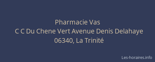 Pharmacie Vas