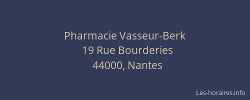 Pharmacie Vasseur-Berk
