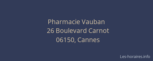 Pharmacie Vauban