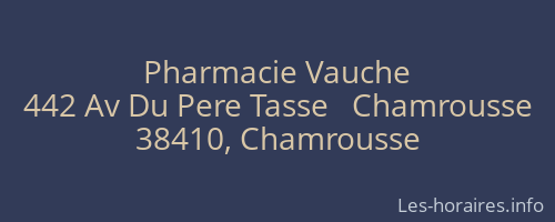 Pharmacie Vauche