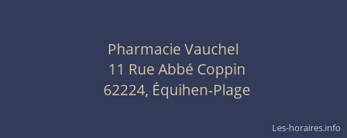 Pharmacie Vauchel