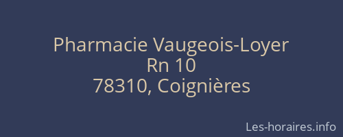 Pharmacie Vaugeois-Loyer
