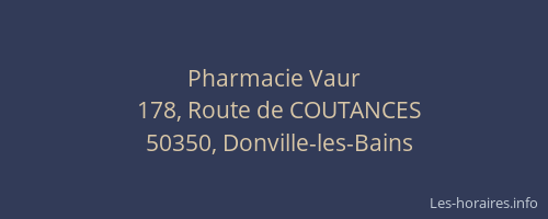 Pharmacie Vaur