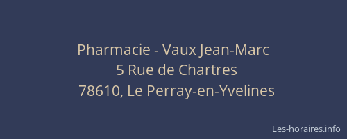 Pharmacie - Vaux Jean-Marc