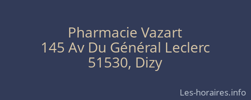 Pharmacie Vazart