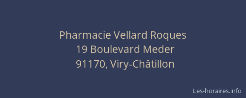 Pharmacie Vellard Roques
