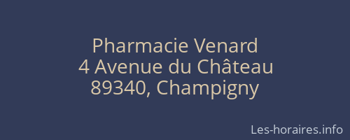 Pharmacie Venard