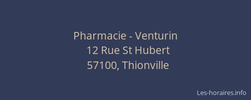 Pharmacie - Venturin
