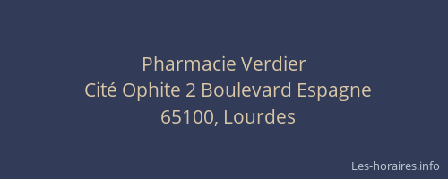 Pharmacie Verdier