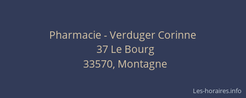 Pharmacie - Verduger Corinne
