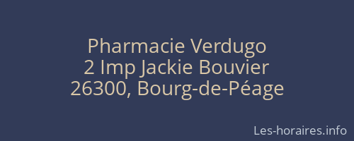Pharmacie Verdugo