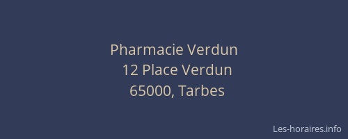 Pharmacie Verdun