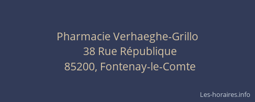 Pharmacie Verhaeghe-Grillo