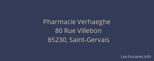 Pharmacie Verhaeghe