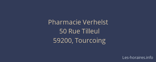 Pharmacie Verhelst