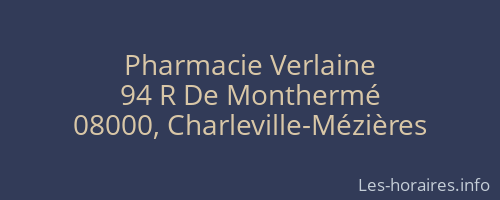Pharmacie Verlaine