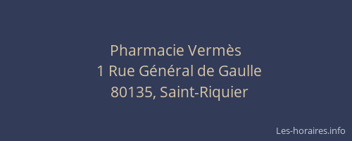 Pharmacie Vermès