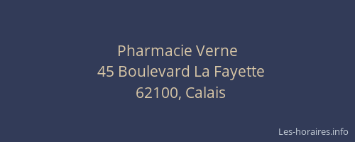 Pharmacie Verne