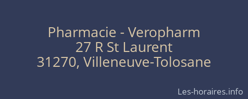 Pharmacie - Veropharm