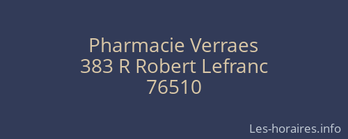 Pharmacie Verraes