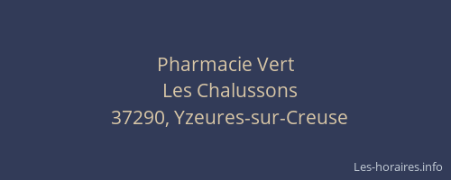 Pharmacie Vert