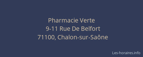 Pharmacie Verte
