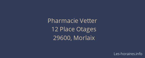 Pharmacie Vetter