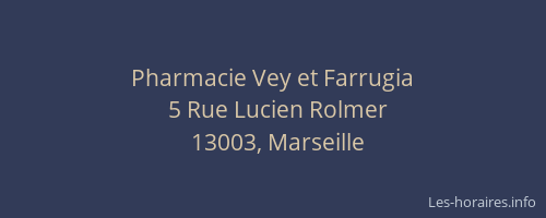 Pharmacie Vey et Farrugia