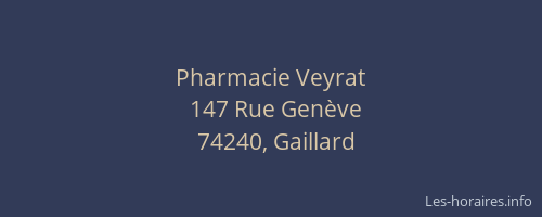 Pharmacie Veyrat