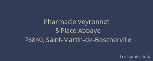 Pharmacie Veyronnet