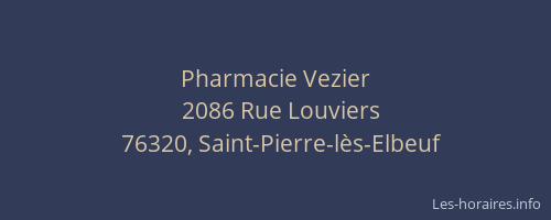Pharmacie Vezier
