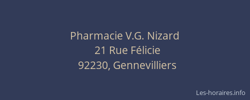 Pharmacie V.G. Nizard