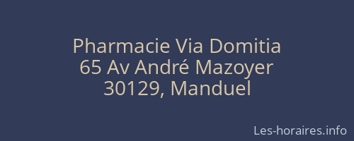 Pharmacie Via Domitia