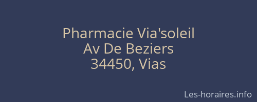 Pharmacie Via'soleil