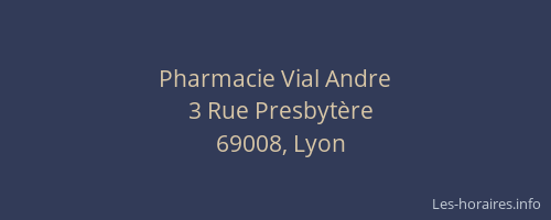 Pharmacie Vial Andre