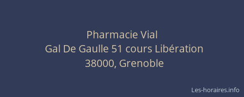 Pharmacie Vial