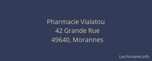 Pharmacie Vialatou