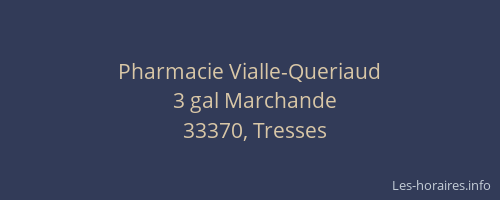 Pharmacie Vialle-Queriaud