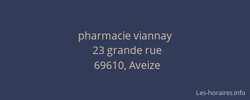 pharmacie viannay