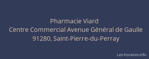 Pharmacie Viard