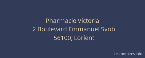 Pharmacie Victoria
