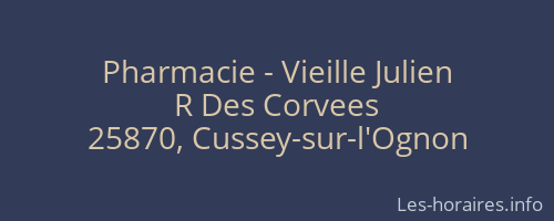 Pharmacie - Vieille Julien
