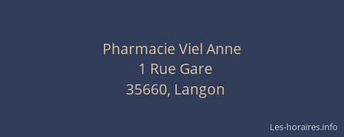 Pharmacie Viel Anne
