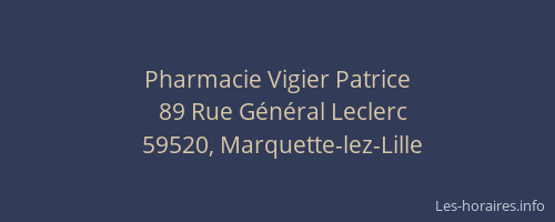 Pharmacie Vigier Patrice