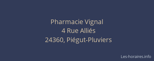 Pharmacie Vignal