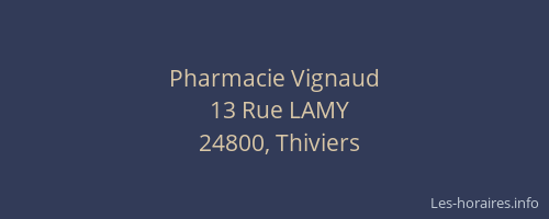 Pharmacie Vignaud
