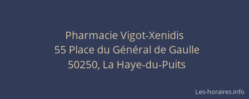 Pharmacie Vigot-Xenidis