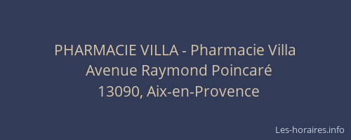 PHARMACIE VILLA - Pharmacie Villa