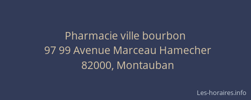 Pharmacie ville bourbon